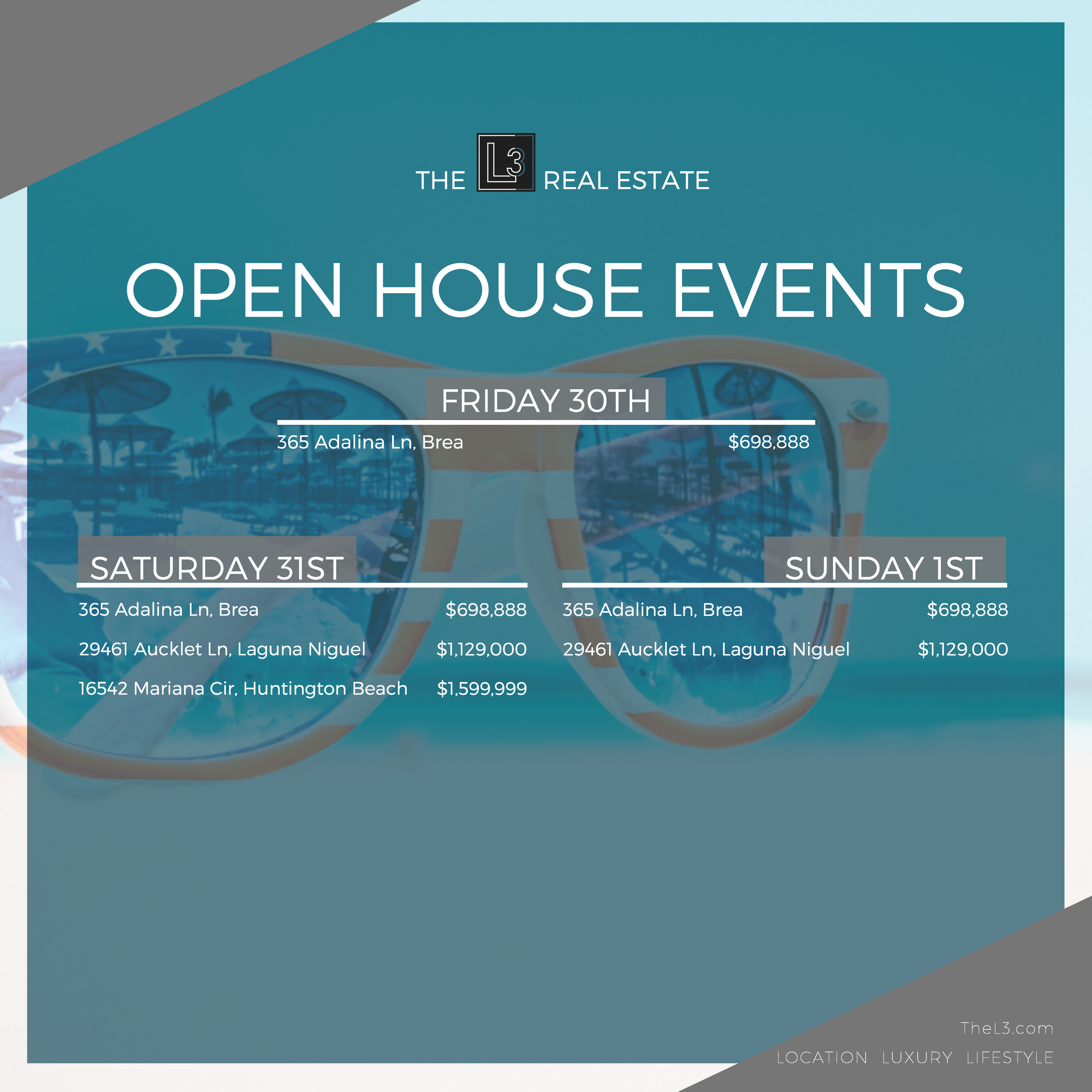 The L3 Open House Events!